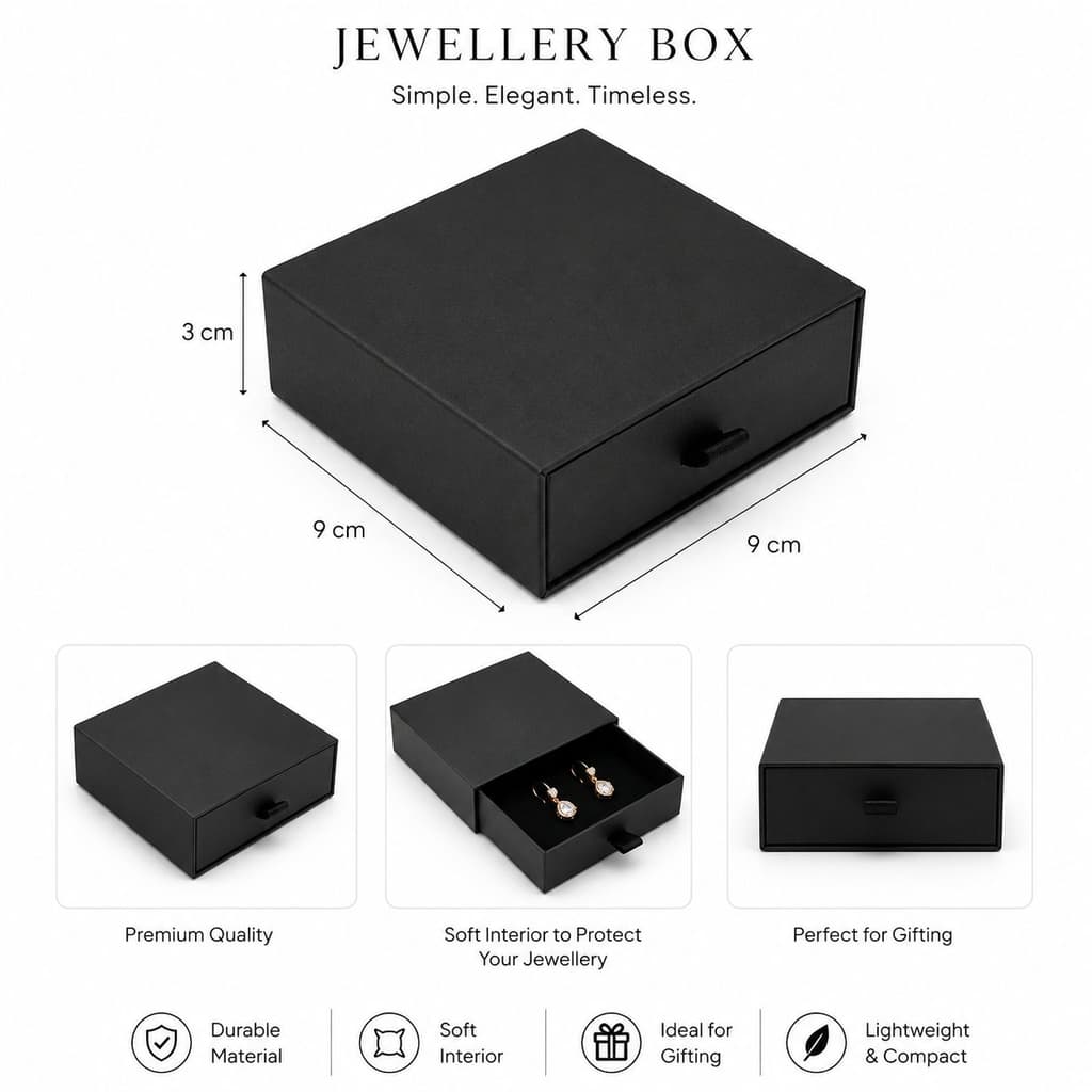 Premiume Jwellery Box black